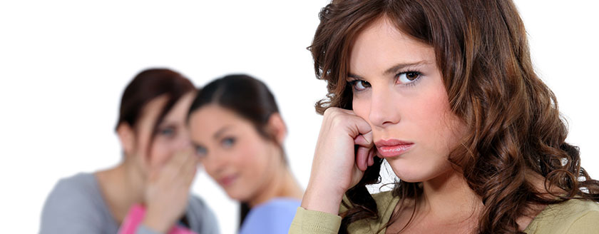 Concerned Female Student In Front