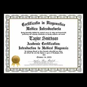 IMDC Certificate